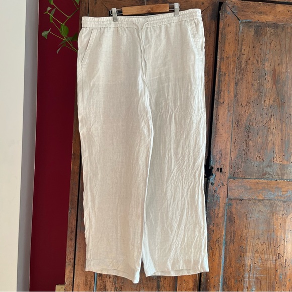 Talbots Linen Drawstring Pant - Picture 2 of 7